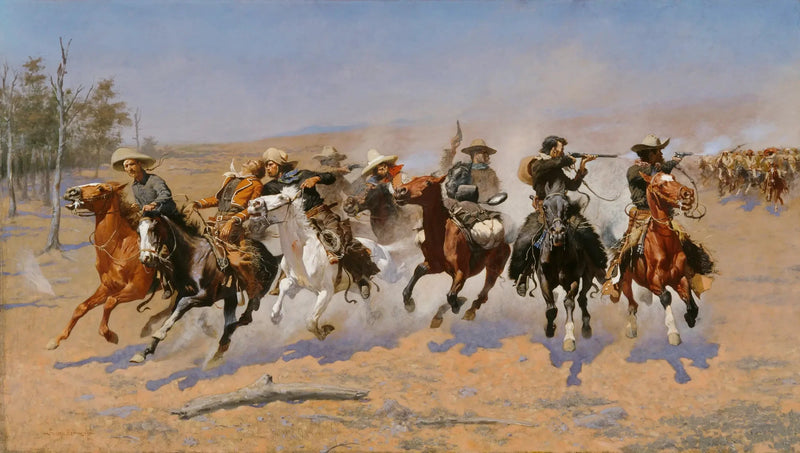 Ein Rennen zum Wald - Frederic Remington