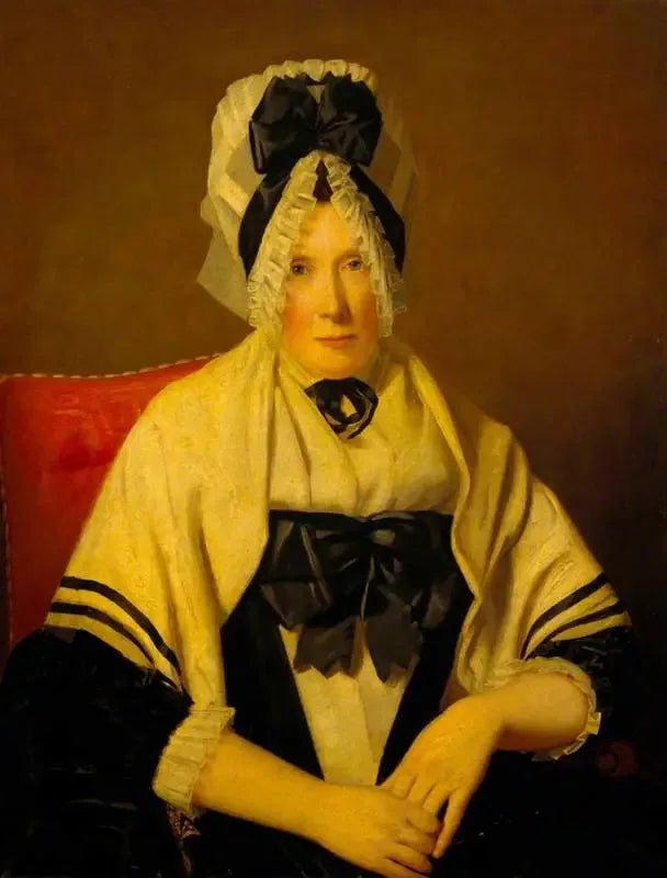 Eine Dame mit Spitzenhut (vielleicht Ann Edgar, Lady Raeburn) - Henry Raeburn