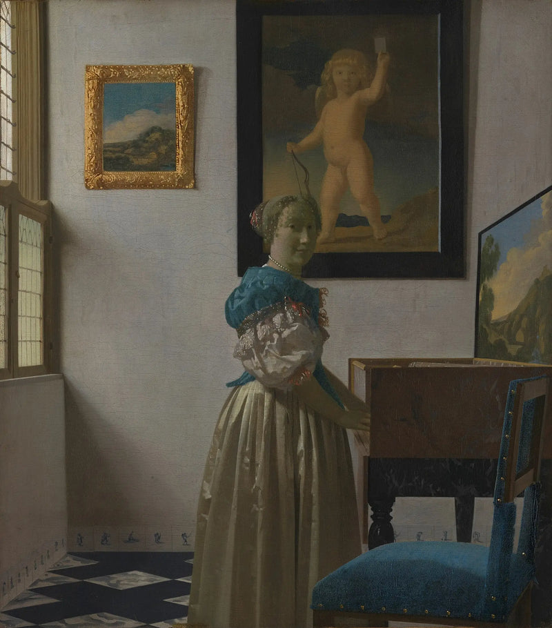 Eine Dame am Virginal - Johannes Vermeer