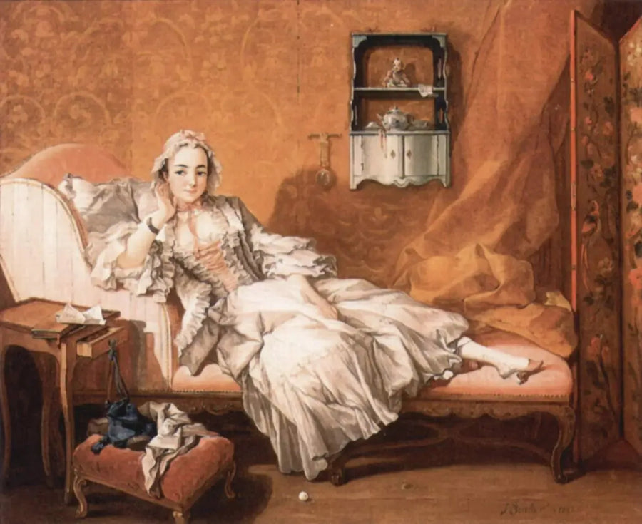 Eine Dame auf ihrem Ruhelager - François Boucher