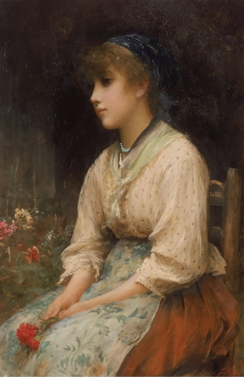 Eine venezianische Brautjungfer - Luke Fildes