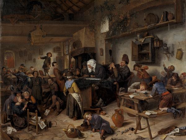 Une école pour garçons et filles - Jan Steen image 1 tableau peint à l’huile sur toile