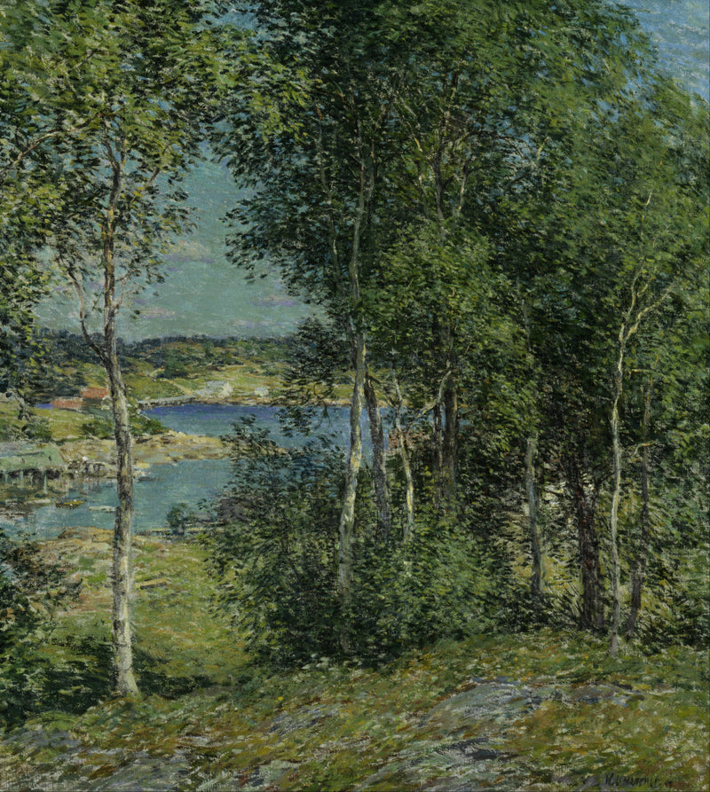 Eine Familie von Birken - Willard Metcalf