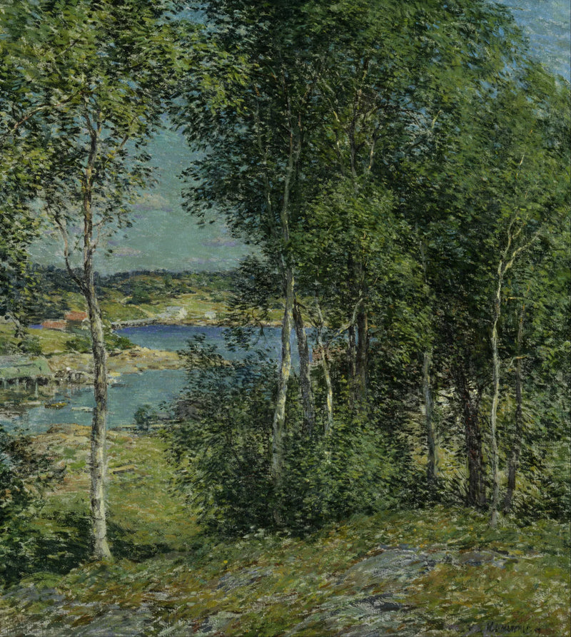 Eine Familie von Birken - Willard Metcalf