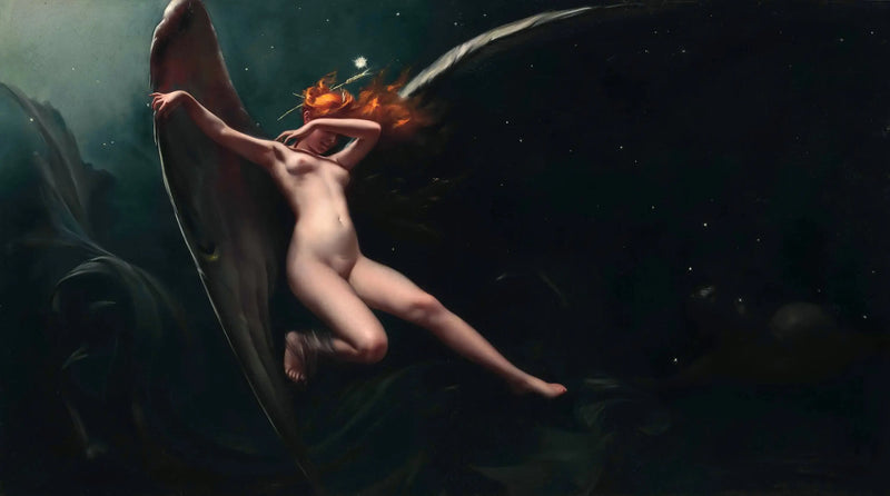 Eine Fee unter einem Sternenhimmel - Luis Ricardo Falero