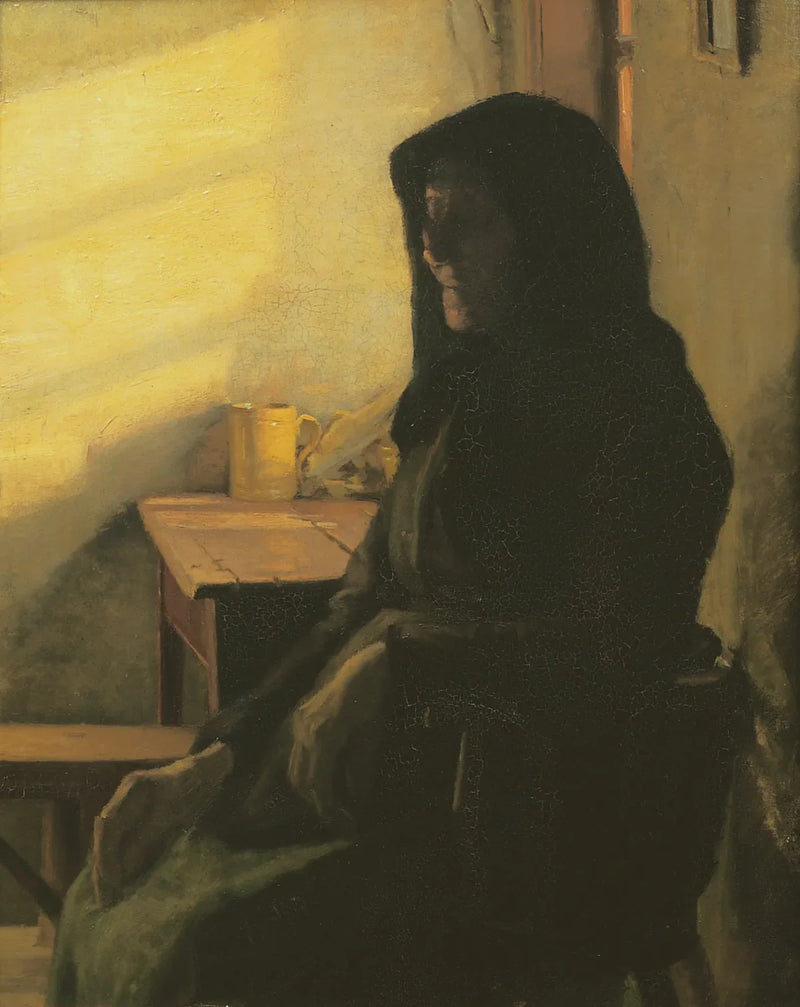 Eine blinde Frau in ihrem Zimmer - Anna Ancher