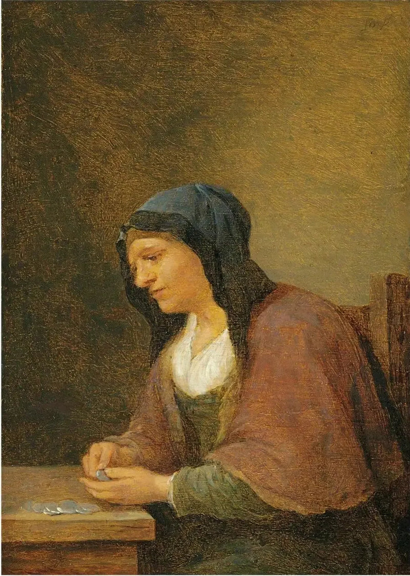 Eine Frau, die Geld zählt - David Teniers der Jüngere