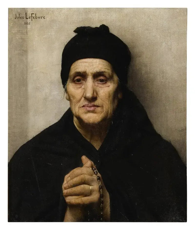 Eine griechische Frau im Alter - Jules Lefebvre
