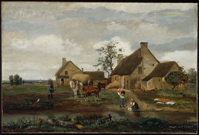 Eine Farm in der Nièvre - Jean-Baptiste Camille Corot