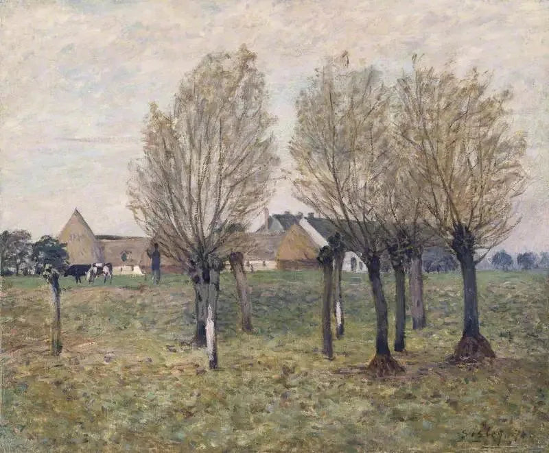 Eine normannische Farm - Alfred Sisley