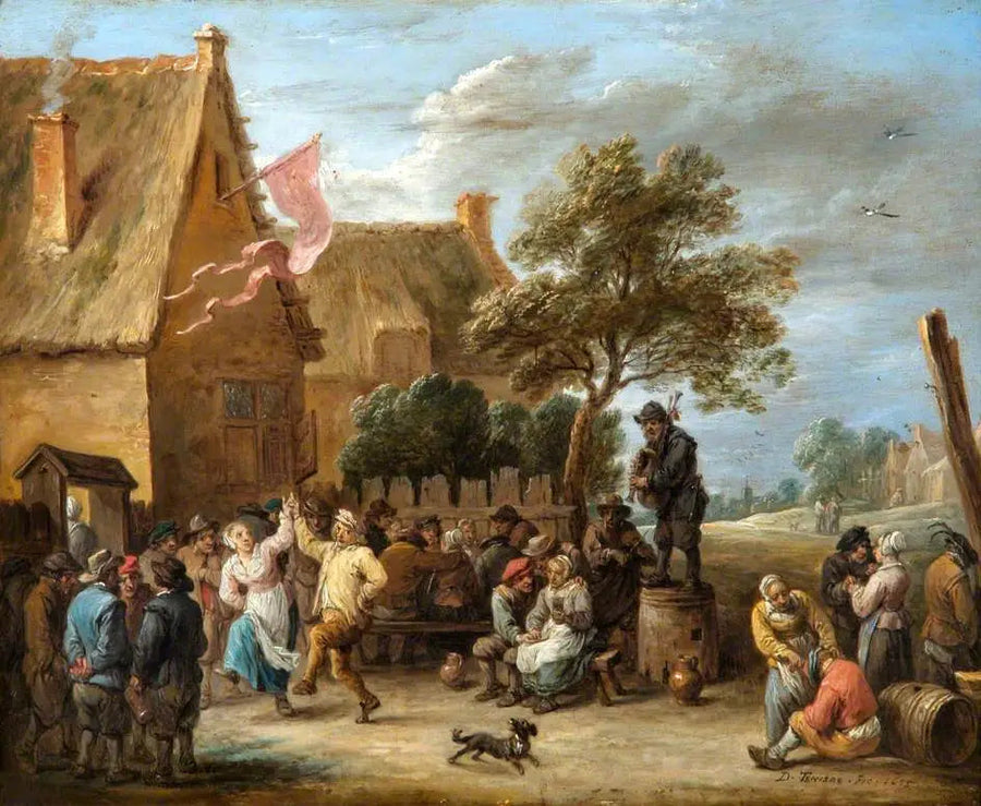 Ein Dorffest am Tag des heiligen Georg - David Teniers der Jüngere