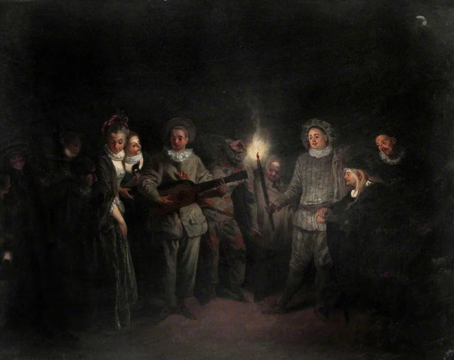Ein Musikalisches Fest (Die Liebe im italienischen Theater) - Antoine Watteau