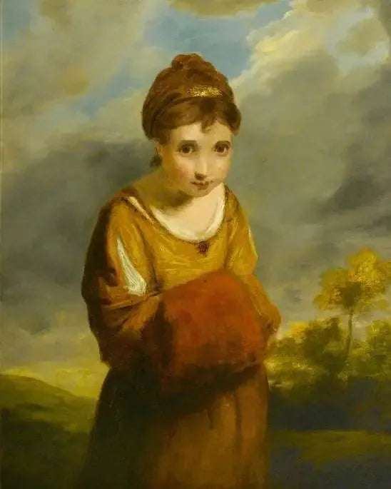 Ein Mädchen mit Erdbeeren - Joshua Reynolds