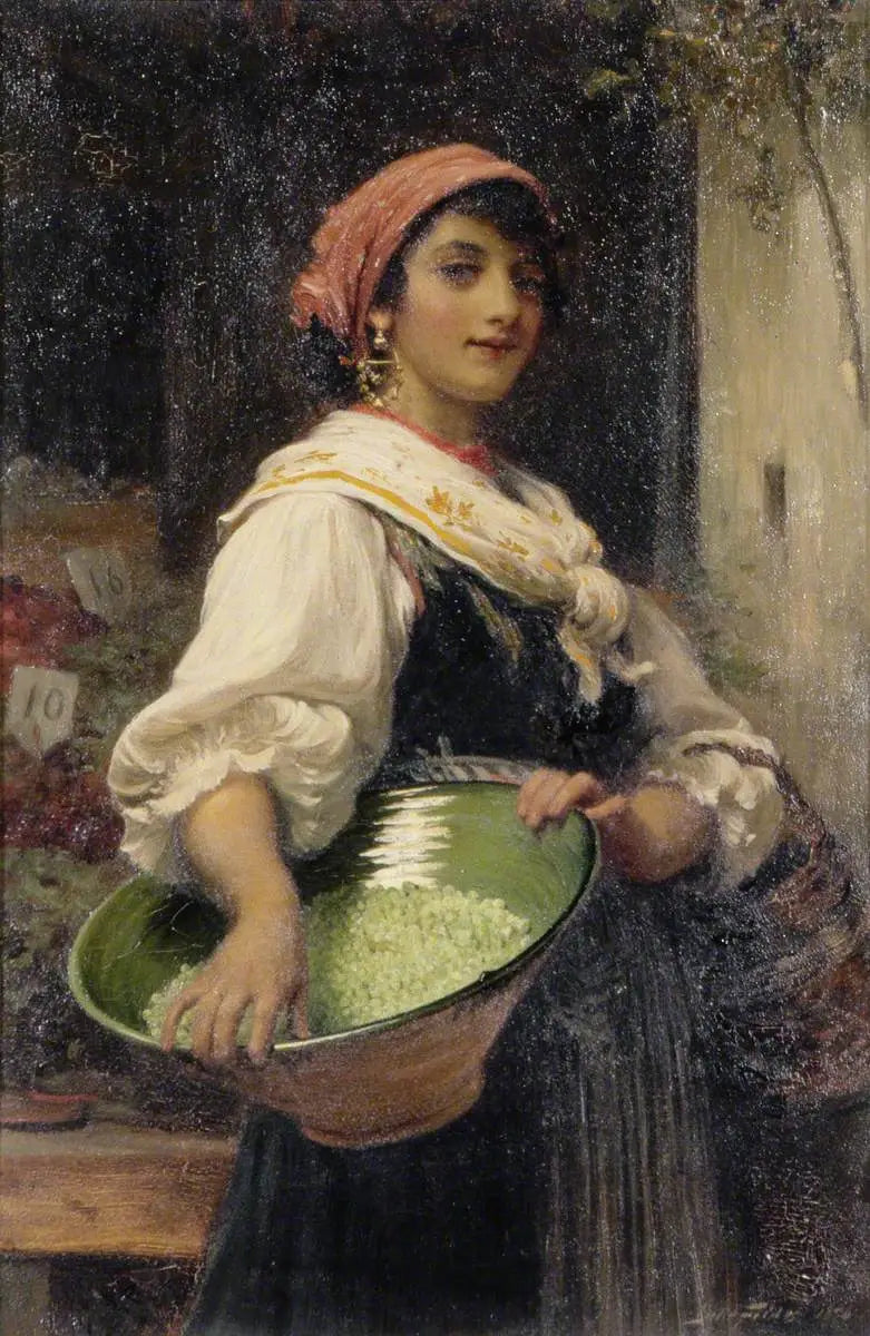 Ein Mädchen vom venezianischen Markt - Luke Fildes