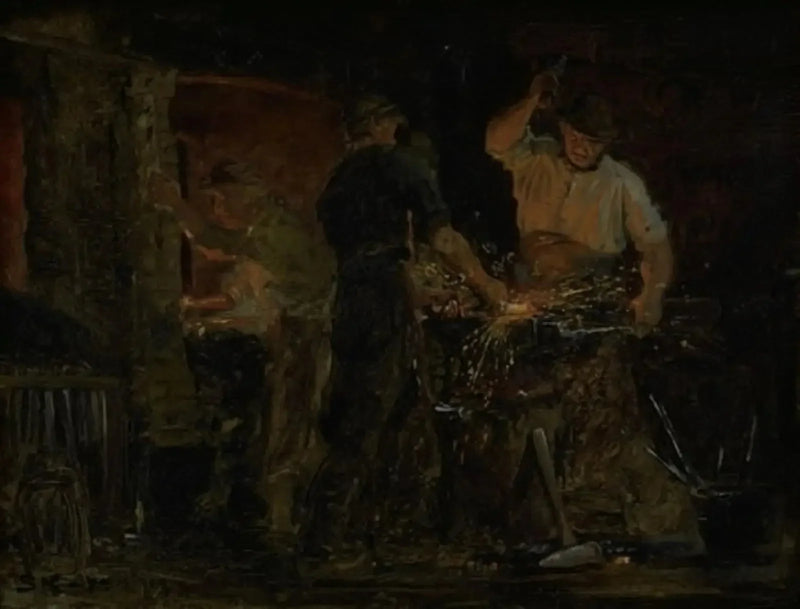Eine Schmiede in Hornbæk - Peder Severin Krøyer