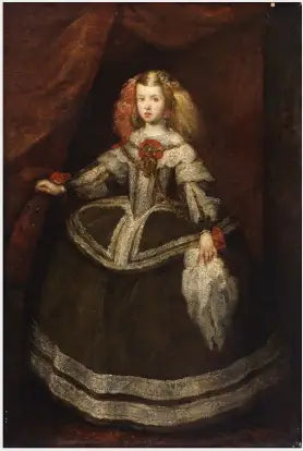 Eine spanische Infantin im Kostüm des 17. Jahrhunderts - Diego Velázquez
