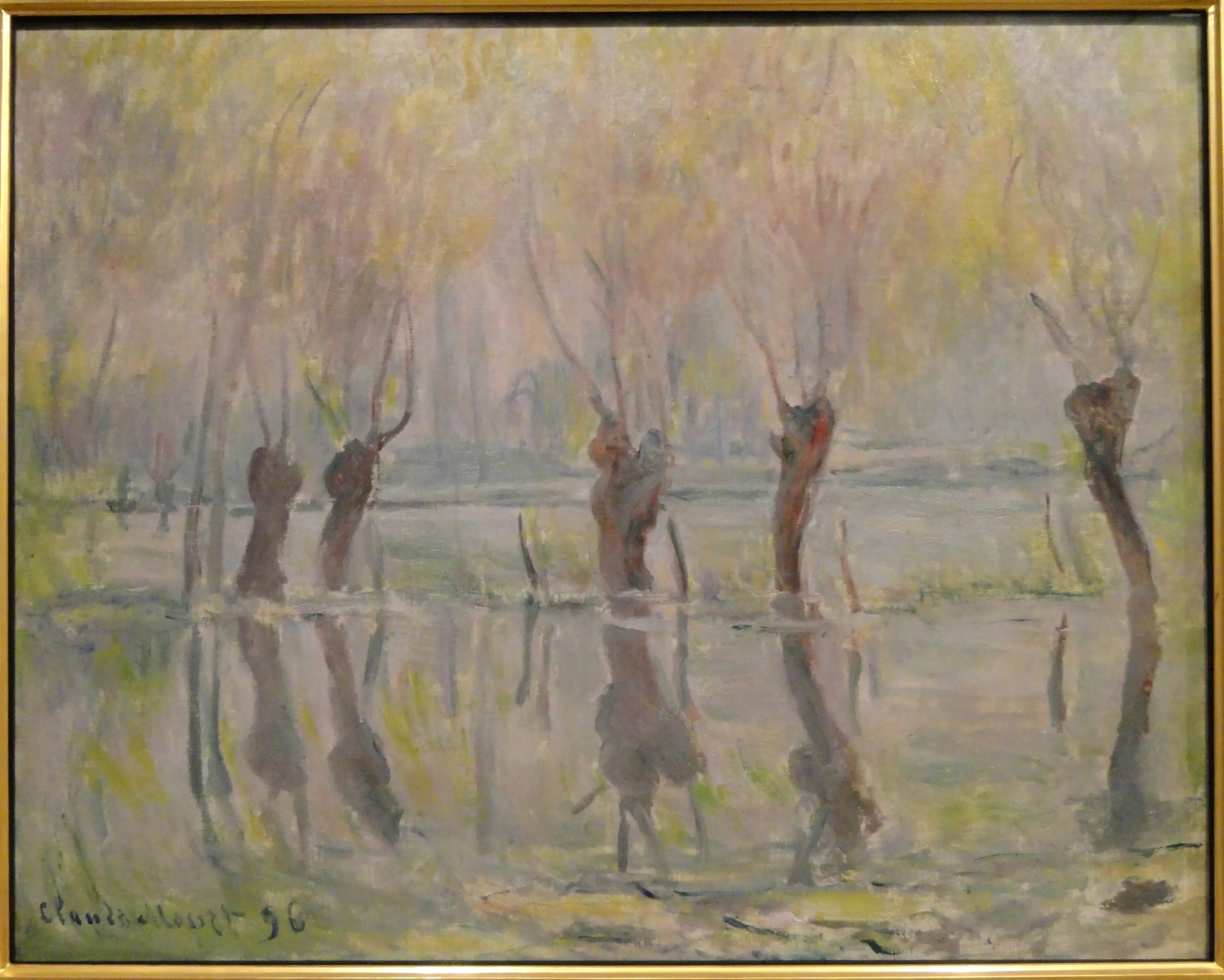 Une inondation à Giverny - Claude Monet image 1 tableau peint à l’huile sur toile