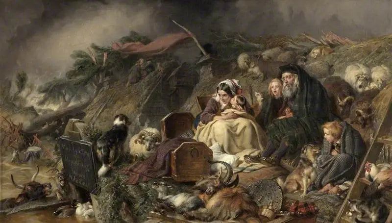 Eine Überschwemmung in den Hochländern - Edwin Henry Landseer