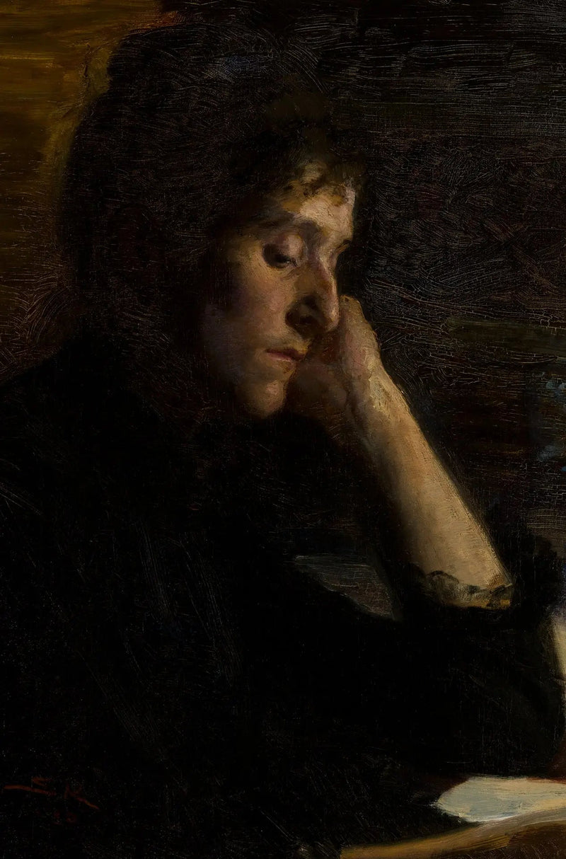 Eine junge Frau beim Lesen. - Peder Severin Krøyer
