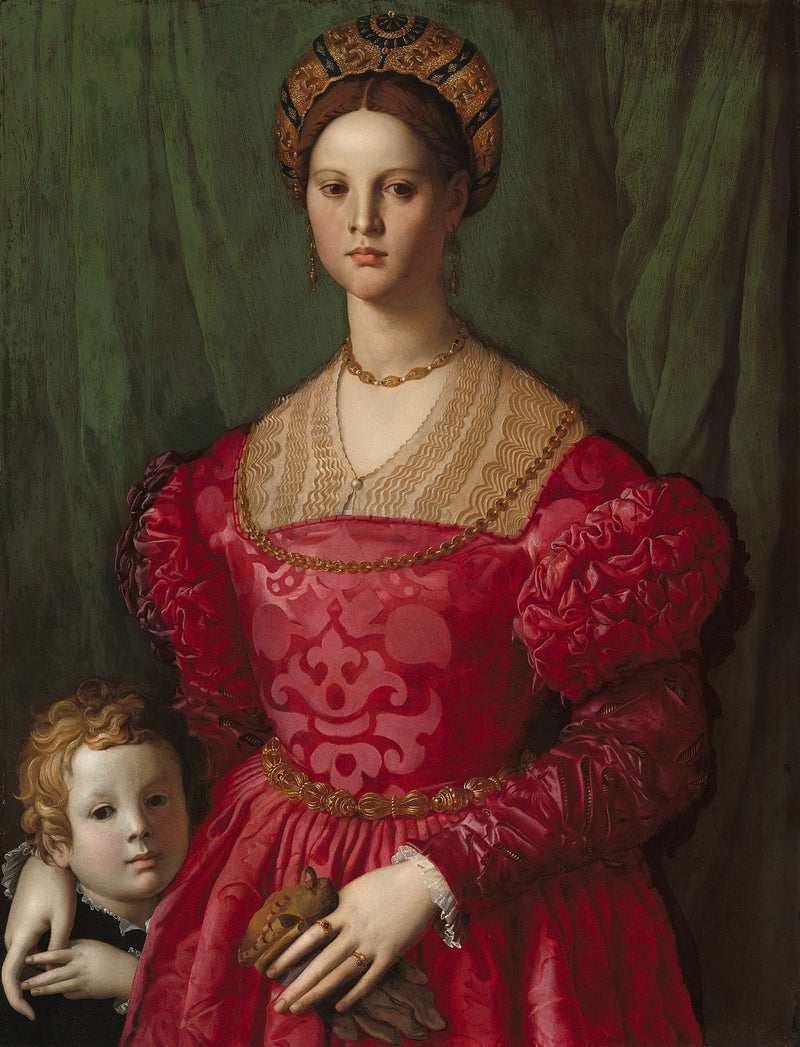 Eine junge Frau und ihr kleiner Junge - Bronzino
