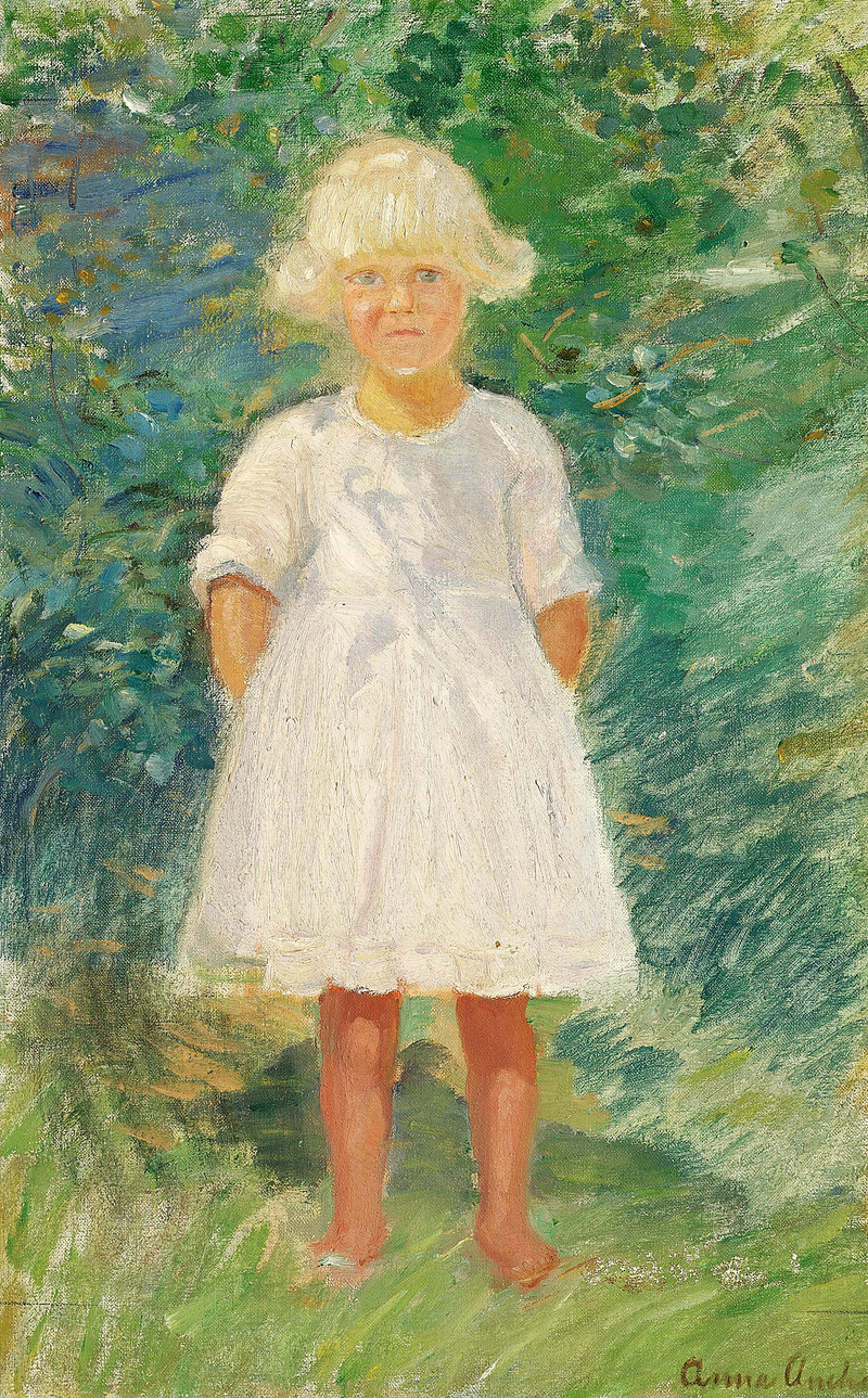 Ein junges Mädchen im Garten. – Anna Ancher