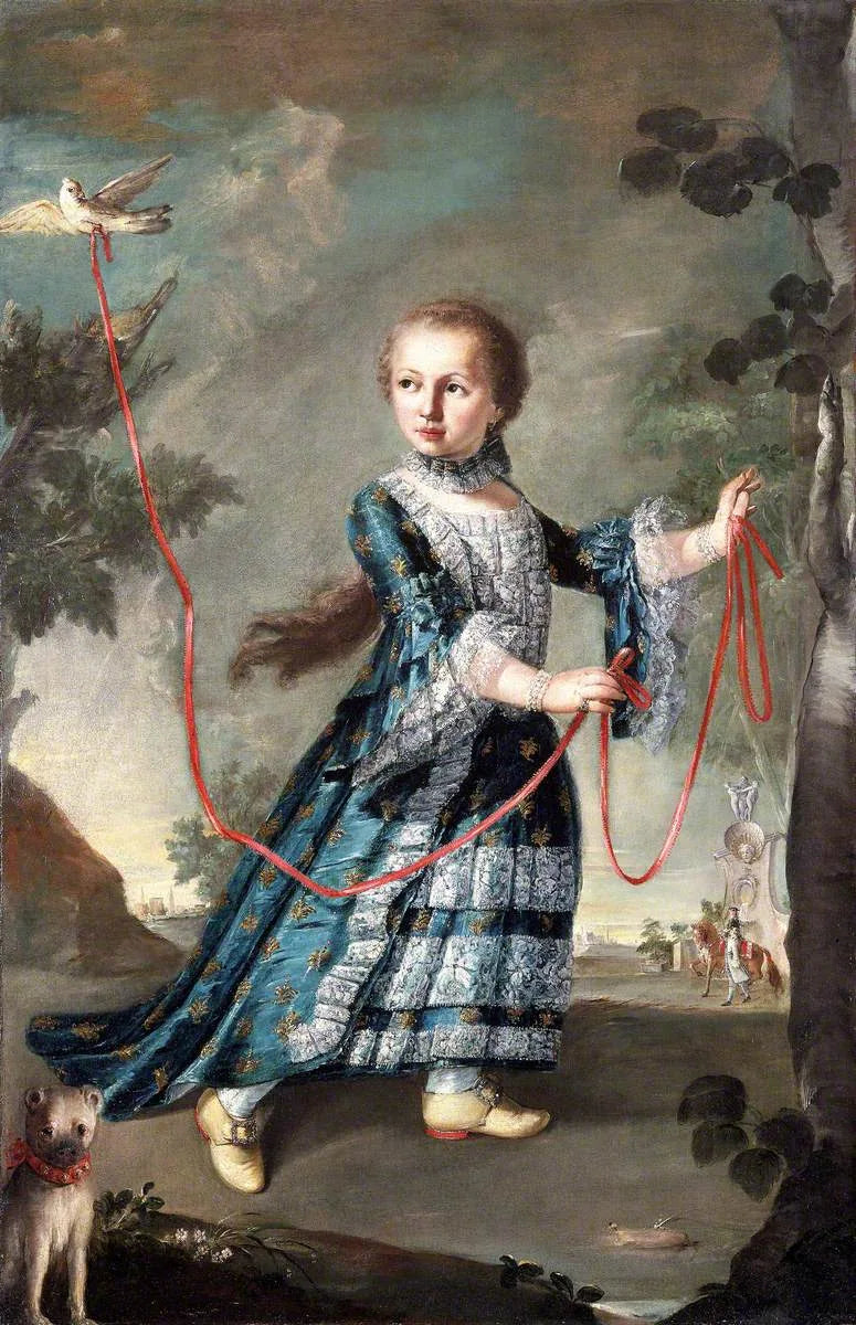 Ein junges Mädchen aus der Familie Gradenigo mit einer Taube - Francesco Guardi