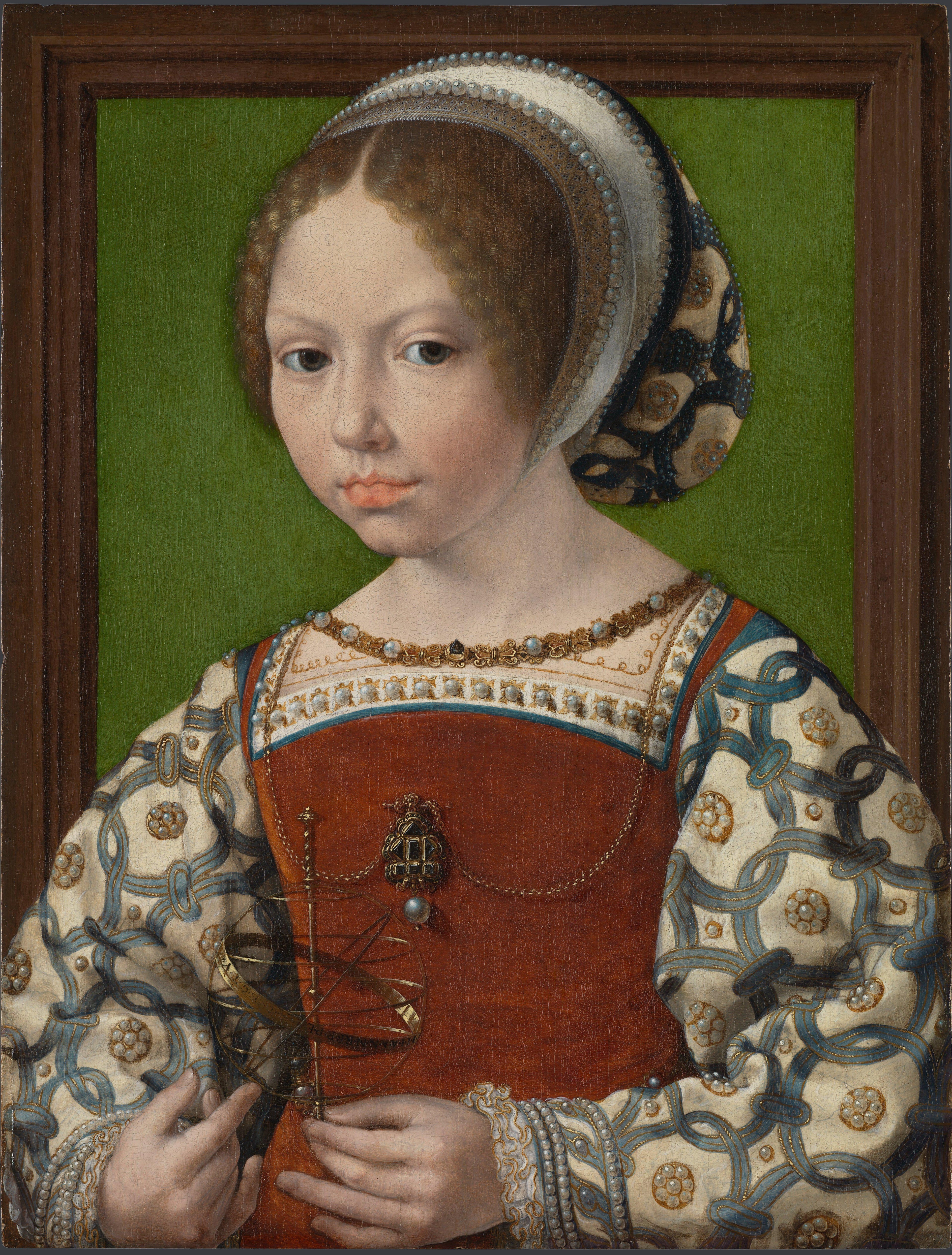 Une jeune princesse (Dorothea de Danemark ?) - Jan Gossaert image 1 copie peinte à la main à l’huile