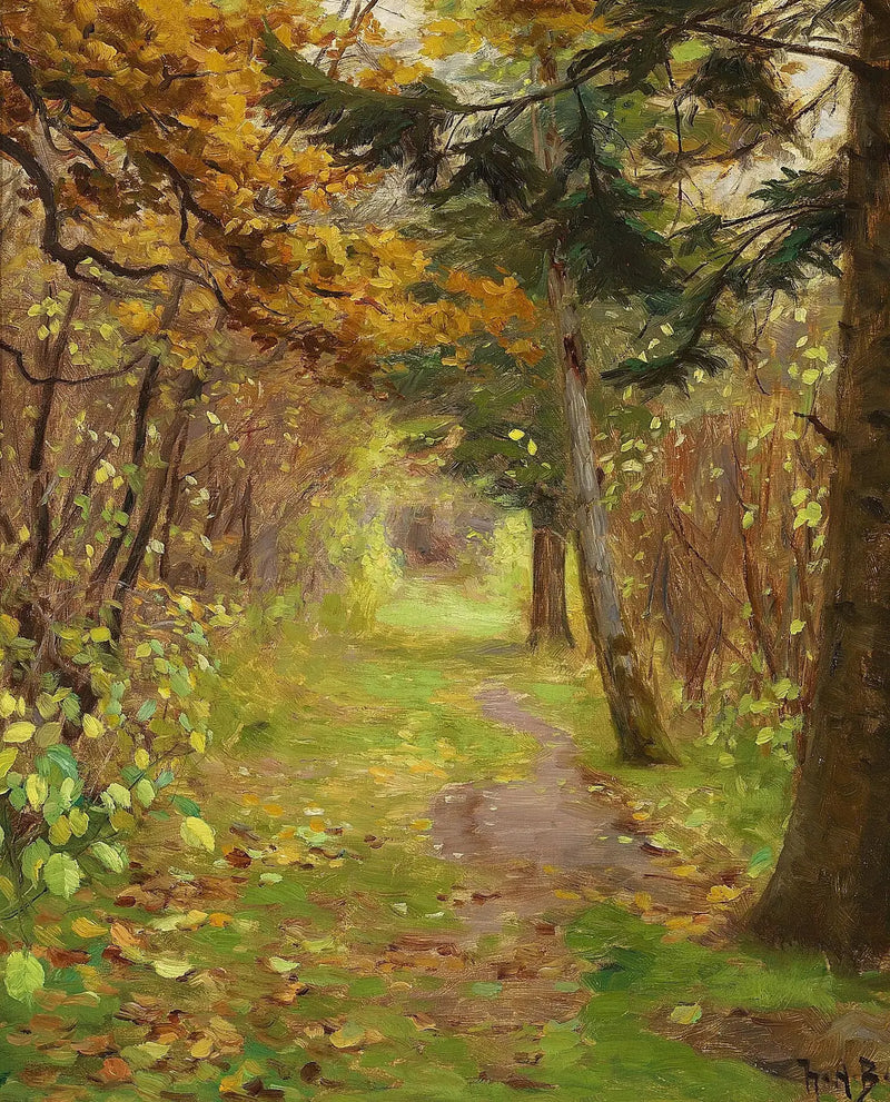 Ein Herbsttag im Wald. - H. A. Brendekilde