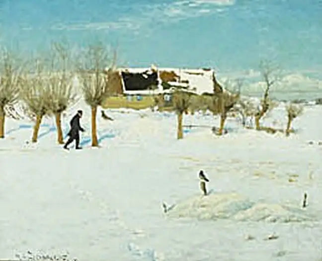 Ein Wintertag auf dem Land. - H. A. Brendekilde