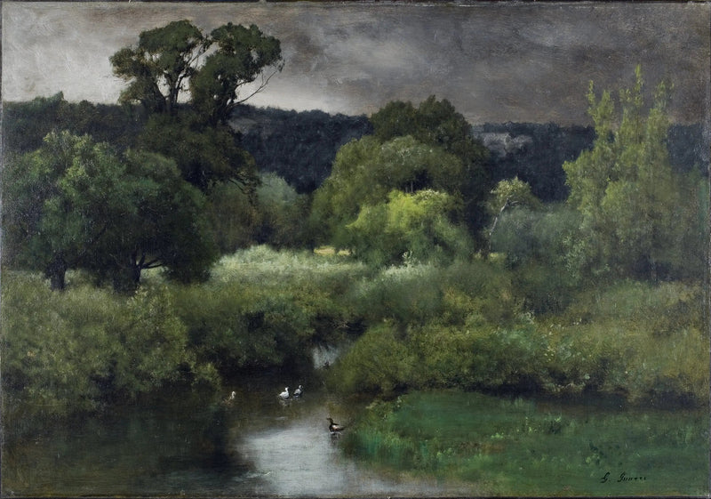 Ein grauer und düsterer Tag - George Inness