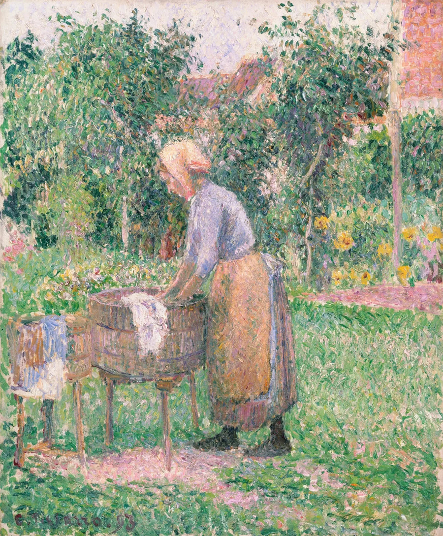 Eine Wäscherin in Éragny - Camille Pissarro