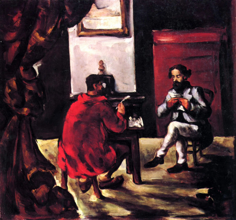 Eine Lesung von Paul Alexis bei Zola - Paul Cézanne