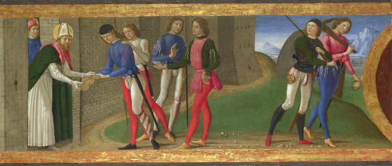 Eine Legende der Heiligen Justus und Clemens von Volterra - Domenico Ghirlandaio