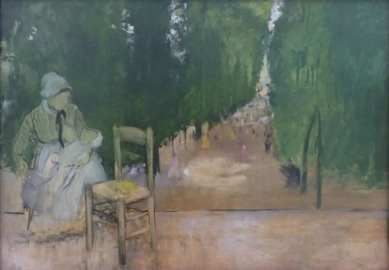 Eine Amme im Jardin du Luxembourg - Edgar Degas