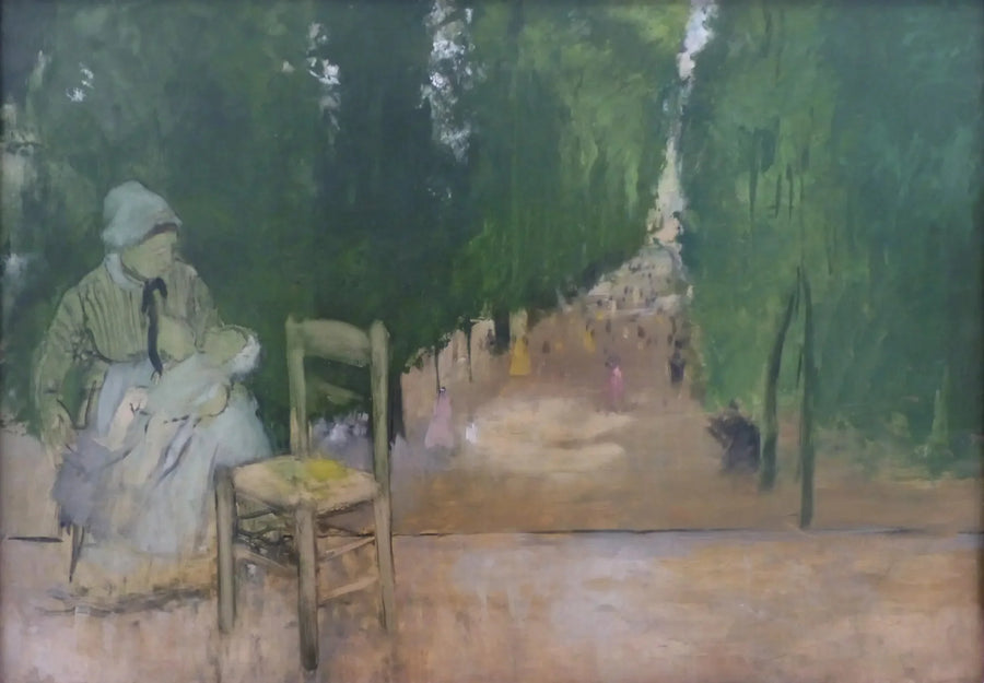 Eine Amme im Jardin du Luxembourg - Edgar Degas