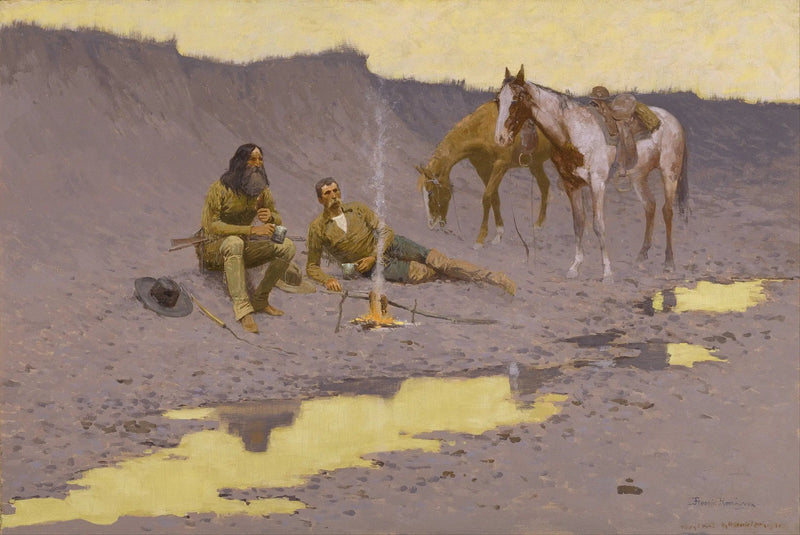 Ein neues Jahr am Cimarron - Frederic Remington