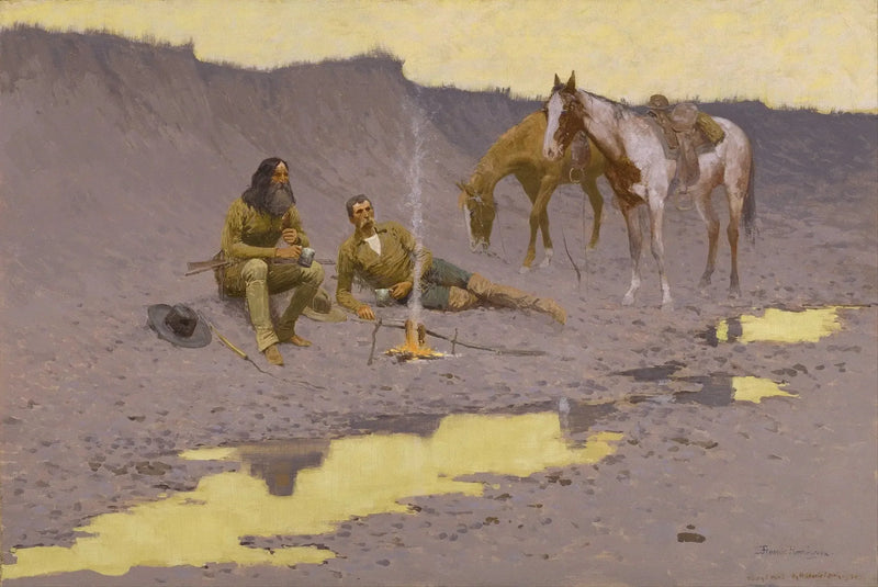 Ein neues Jahr am Cimarron - Frederic Remington