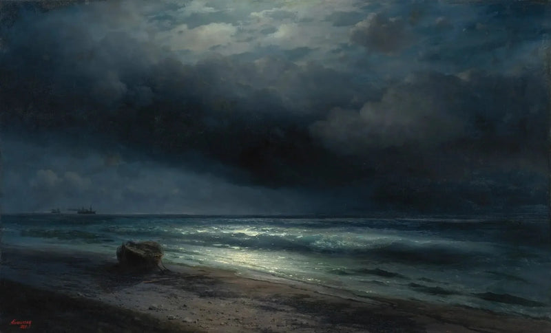 Eine Nacht im Mondschein auf See - Ivan Aïvazovski
