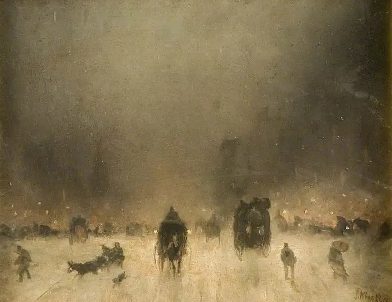 Eine neblige Nacht in London - James Abbott McNeill Whistler