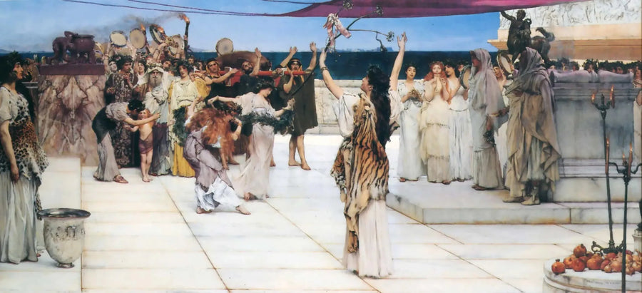 Eine Opfergabe an Bacchus - Lawrence Alma-Tadema