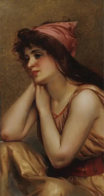 Une pause d'un instant - Luis Ricardo Falero image 1 reproduction artisanale de tableau