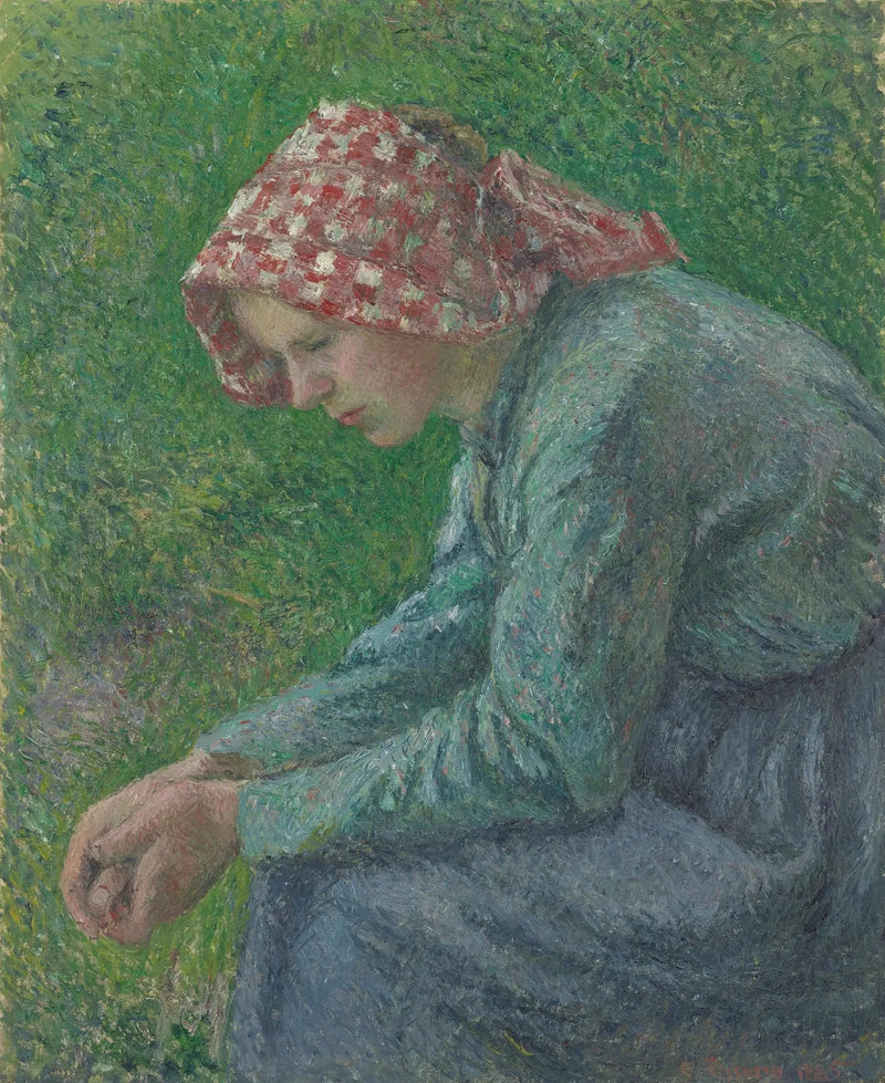 Eine sitzende Bäuerin - Camille Pissarro