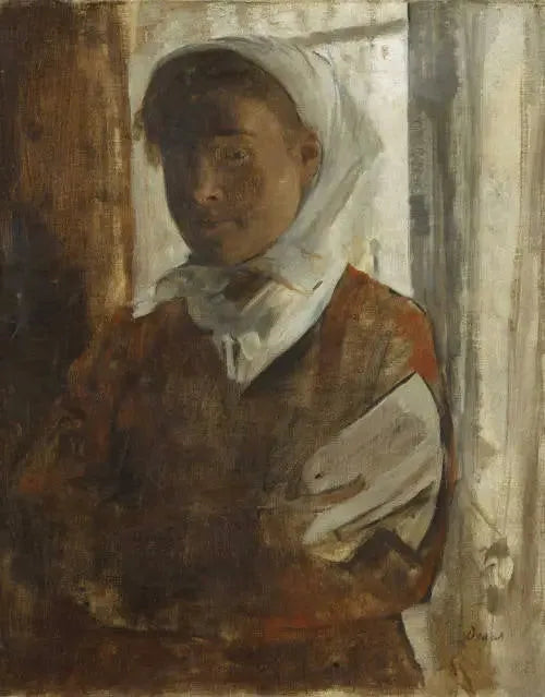Une paysanne - Edgar Degas image 1 reproduction artisanale de tableau