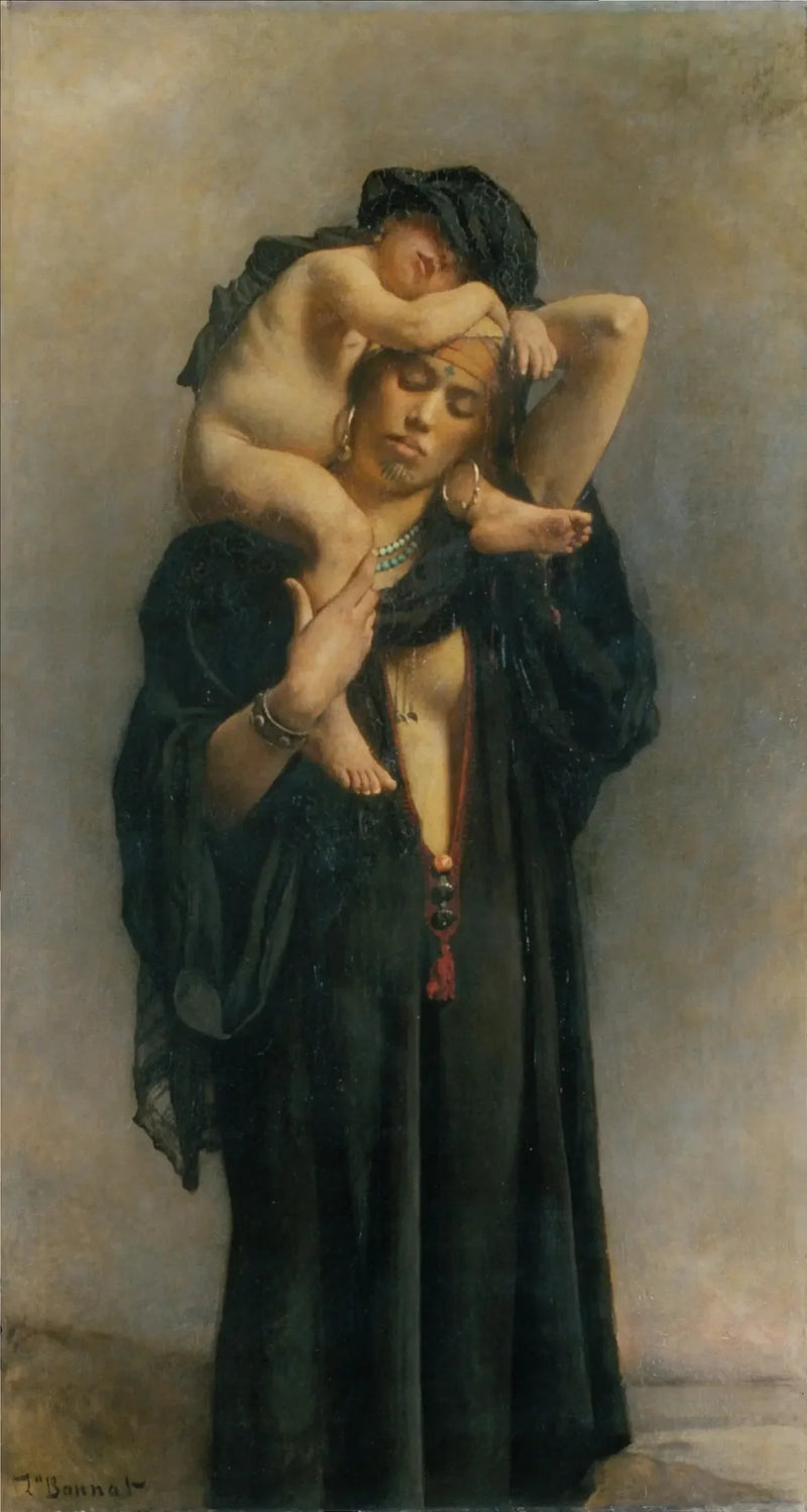 Eine ägyptische Bäuerin und ihr Kind - Léon Bonnat