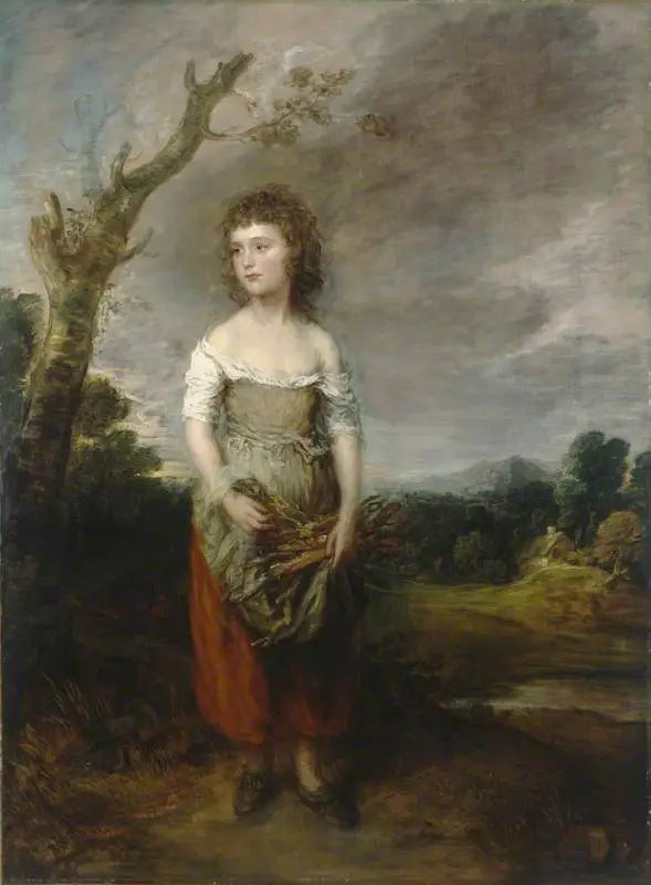 Eine Bäuerin, die im Wald Bündel sammelt - Thomas Gainsborough