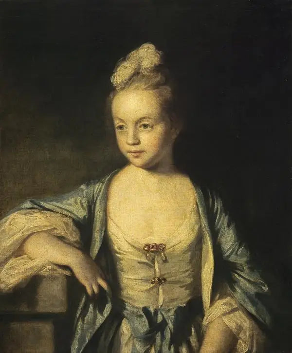 Ein kleines Mädchen (vielleicht Lady Frances Scott, später Lady Douglas, 1750 - 1817) - Joshua Reynolds