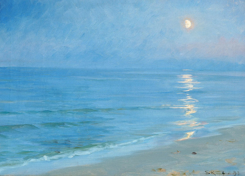 Ein Strand von Skagen im Mondschein - Peder Severin Krøyer