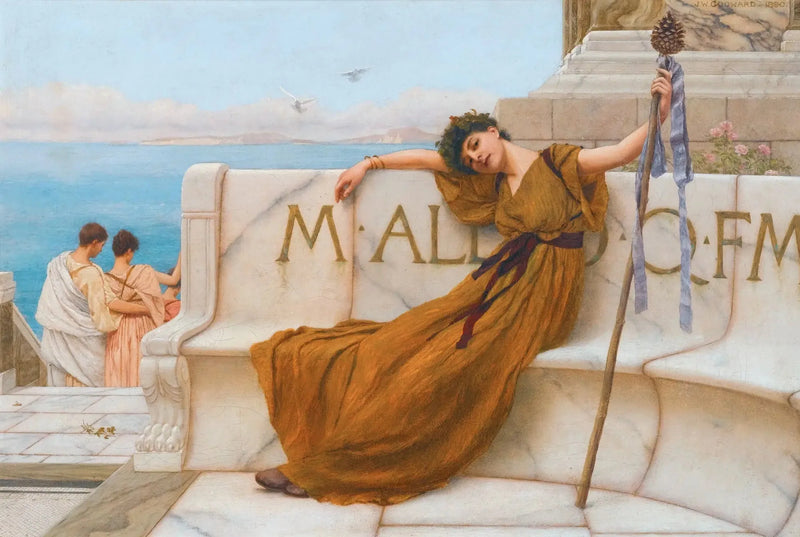 Eine Priesterin des Bacchus - John William Godward