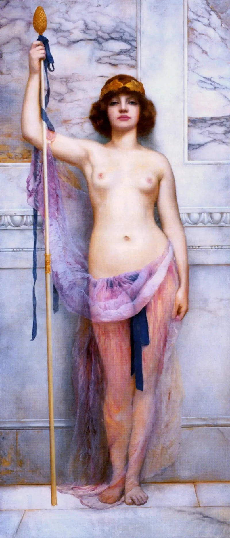 Eine Priesterin - John William Godward