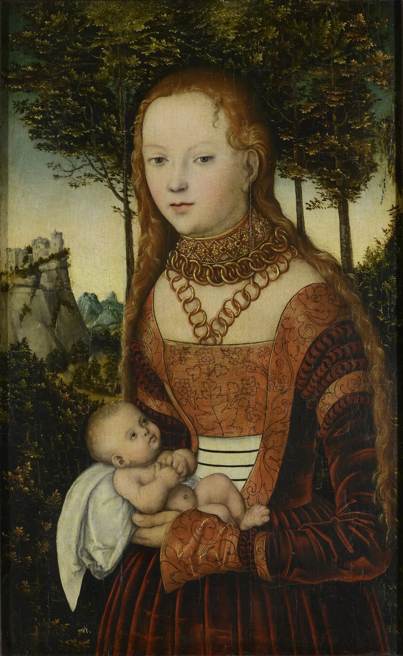 Eine vergewaltigte Prinzessin von Heiliger Chrysostomus - Lucas Cranach der Ältere